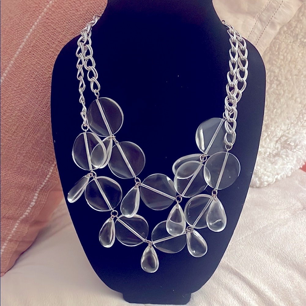 Elegant Silver Statement Necklace